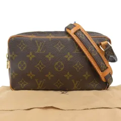 【本物保証】 布袋付 ルイヴィトン LOUIS VUITTON モノグラム ポシェット マルリー バンドリエール M51828 斜め掛け ショルダーバッグ