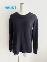 HAUNT　ハウント　ニット　Mサイズ　38　ネイビー　ウォッシャブル　送料込み　6459337のサムネイル