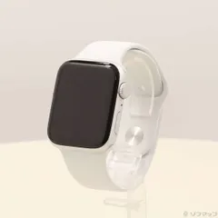 〔中古品〕 Apple Watch SE 第2世代 GPS 44mm シルバーアルミニウムケース ホワイトスポーツバンド【258】