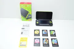 【送料無料】Nintendo 任天堂 New 2DS LL ブラック×ライム 箱付き ARカード付 動作確認済 美品