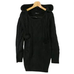 美品☆ INGNI イング 長袖 ニット ブラック 厚手 冬 Mサイズ　b288