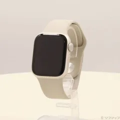 〔中古品〕 Apple Watch Series 7 GPS 41mm スターライトアルミニウムケース スターライトスポーツバンド【262】