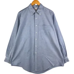 古着 80~90年代 ブルックスブラザーズ Brooks Brothers MAKERS 長袖 ボタンダウンシャツ USA製 メンズXL相当 ヴィンテージ/eaa590599