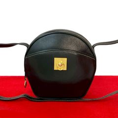 【極美品】 セリーヌ ターンロック金具 ショルダーバッグ レザー トリオンフ CELINE - 良品 CELINE セリーヌ トリオンフ バイカラー ターン