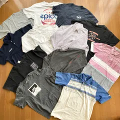 まとめ売り サイズ色々な古着 Tシャツ ポロシャツ ワイシャツ ノースフェイス ナイキ アシックス GU など