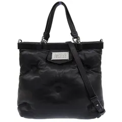 メゾンマルジェラ Maison Margiela グラム スラム ミニトート 2WAY ハンドバッグ ショルダーバッグ レザー ブラック 中古 新入荷 OB2685