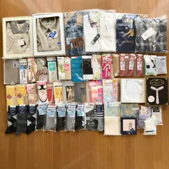 まとめ売り メンズ レディース ポロシャツ シャツ 浴衣 ストッキング ソックス 靴下 アンダーウェア ハンカチ ハンドタオル