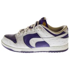 NIKE (ナイキ) WMNS DUNK LOW FLIP THE OLD SCHOOL ダンク フリップ ザ オールドスクール ローカットスニーカー ホワイト/パープル US9.5/26.5cm DJ4636-100