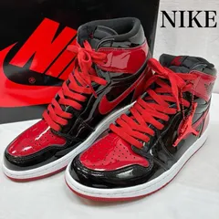 NIKE ナイキ スニーカー AIR JORDAN 1 HIGH OG エアジョーダン Patent Bred パテント ブレッド 555088-063