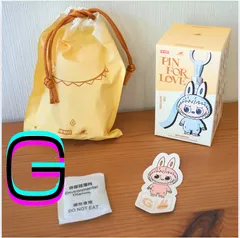 【完全正規品】LABUBU ラブブ Pin for love　イニシャル　【G】　　POP MART