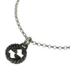 GUCCI (グッチ) インターロッキングG チェーンネックレス シルバー