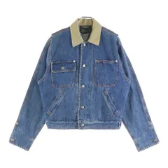 POLO RALPH LAUREN (ポロラルフローレン) 80s VINTAGE 襟コーデユロイ 4ポケット デニムジャケット ジージャン インディゴ
