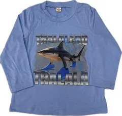 イタリアン・ブレインロット 長袖Tシャツ 水色 100cm【ファッション 新品】