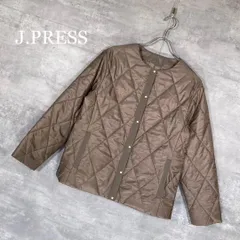 『J.PRESS』ジェイプレス (11) ノーカラー キルティングジャケット