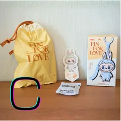 【完全正規品】LABUBU ラブブ Pin for love　イニシャル　【C】　　POP MART