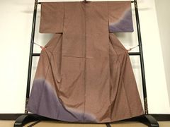 銘仙 着物】しつけ糸。アンティーク 大正ロマン 古布 リメイク素材