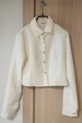 アイボリー クロップド ジャケット s