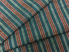 平和屋着物▽上質な紬　単衣　縞　正絹　逸品　AABC3916fy