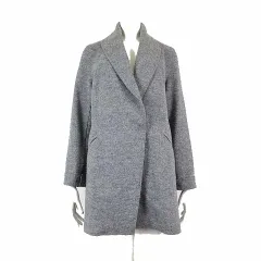 23区 オンワード樫山 23WA コート コーディガン ジャケット ウール 起毛 L 40 杢 グレー