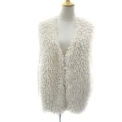 クラシカルエルフ CLASSICAL ELF フェイクファーベスト ミドル丈 前開き M アイボリー /YS35