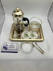美品　TEA＆COFFEEサーバーセット　２４金仕上