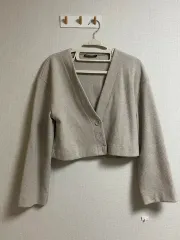 ザラ ベージュ クロップド ジャケット