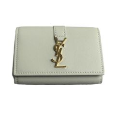 新品未使用】SAINT LAURENT 三つ折り財布 ホワイト 定価8万越え