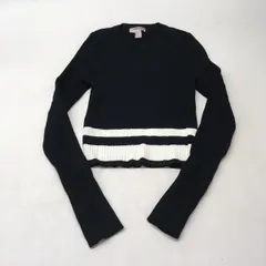 送料無料★FOREVER21 フォーエバー21★ニットセーター リブニット トップス★Mサイズ★ブラック#50612sj1