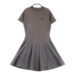 サイズ：XS ADIDAS GOLF アディダスゴルフ 2024年 GO-TO クルーネック 半袖ワンピース チャコール グレー系 [240101537842] ゴルフウェア レディース ストスト