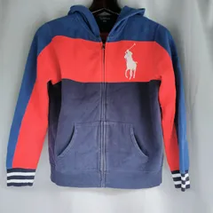 古着 ラルフローレン Ralph Lauren 長袖 ブランド フルジップスウェットパーカー キッズ ボーイズ 子供服 ビッグポニー ビックポニー　レディース　メンズ　ユニセックス　北海道沖縄のみ送料別