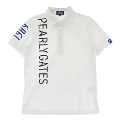 サイズ：3 PEARLY GATES パーリーゲイツ 2024年モデル 半袖ポロシャツ  ホワイト系 [240101541067] ゴルフウェア メンズ ストスト