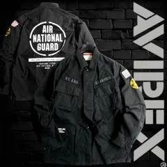 AVIREX LTD. アヴィレックス COLLECTION AIR NATIONAL GUARD ジャングル ファティーグジャケット ミリタリージャケット ブルゾン 783-3252046 定1.9万 ブラック▲036▼40207m02