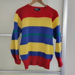 Polo By Ralph Lauren　セーター　ラルフローレン　洋服　服　Mサイズ　ウールセーター　ストライプ柄