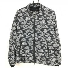 美品】マスターバニー 3WAYジャケット 黒×白 ロゴ総柄 中綿ベスト付き