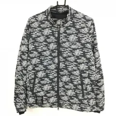 美品】マスターバニー 3WAYジャケット 黒×白 ロゴ総柄 中綿ベスト付き