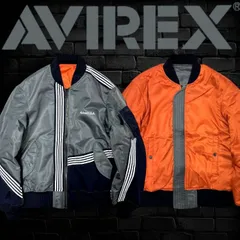 アヴィレックス CROSSOVER MA-1 JACKET ヘビーナイロンツイル 薄中綿入り リバーシブル MA-1 フライトジャケット ジップアップ ジャケット パデッドブルゾン 783-4252029 定価4万 オリーブ XL▲081▼51029m02