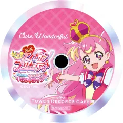 【中古】コースター キュアワンダフル(キャライラスト右寄り) コースター 「映画キミとアイドルプリキュア♪お待たせ!キミに届けるキラッキライブ!×TOWER RECORDS CAFE」 コラボメニュー・テイクアウトメニュー注文特典 後期