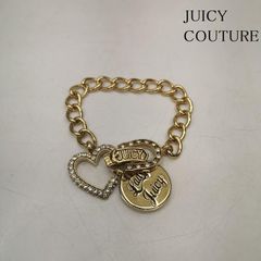 新品♡レア♡juicy couture♡ピンク ハート チェーン ブレスレット 