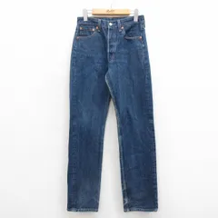 W29/古着 ジーンズ Levis リーバイス 501 メンズ 00s コットン 紺 ネイビー デニム 25oct30 中古 ボトムス ジーパン Gパン ロング パンツ