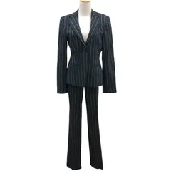 Z1558 EMPORIO ARMANI エンポリオ アルマーニ テーラードパンツスーツ ストライプ柄 ジャケット×パンツ