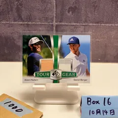 2021 Upper Deck SP Game Used Adam Hadwin / Daniel Berger Dual ジャージ Tour Gear Combos カード