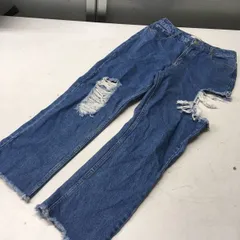 送料無料★Bershka ベルシュカ★ダメージデニムパンツ ダメージパンツ★36 レディース　S #40625sjj22