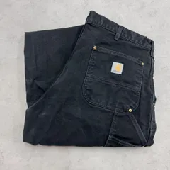 ど*や様 カーハート　ダブルニー　ダックペインターパンツ　フェード　古着　ブラッ carhartt ダックパンツ | フェードブラック - 札幌 ビンテージ