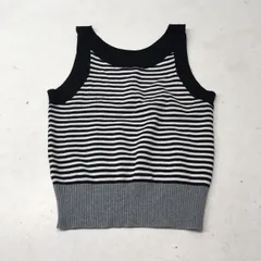 送料無料★EGOIST エゴイスト★ノースリーブニット　ボーダートップス★フリーサイズ#40606sj66