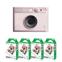 (フィルム40枚付)富士フィルム　ハイブリッドインスタントカメラ　チェキEvo ジェントルローズ　instax mini Evo GENTLE ROSE