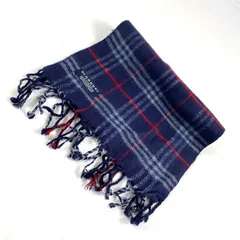 t1548　バーバリーロンドンマフラー　カシミア100%  オールドバーバリーノバチェック　イギリス製　ユニセックス