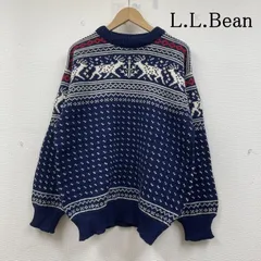 70s L.L.Bean バーズアイ ウールセーター　ノルウェー製 90s ノルウェー製 L.L.Bean ノルウェージャン バーズアイ ウールニット