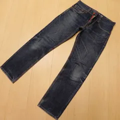 )817★ 日本製 EDWIN エドウィン BT5032 BLUE TRIP ブルートリップ 503 SLIM ユーズド加工 インディゴ デニム ジーンズ w28 古着