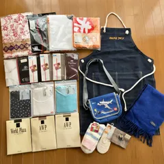 まとめ売り 色々 浴衣 エプロン ストッキング 靴下 ハンカチ タオル ポロシャツ ミニショルダーバッグ レゴ ユニクロ ラルフローレン どん兵衛 巨人 アルプスワイン
