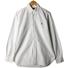 古着 ラルフローレン Ralph Lauren CUSTOM FIT 長袖 ボタンダウンシャツ メンズM相当/eaa590865